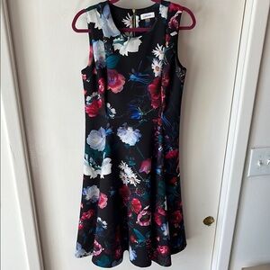 Calvin Klein night floral dress